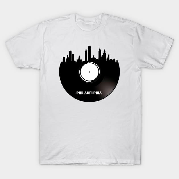 Philadelphia Vinyl T-Shirt by Ferrazi